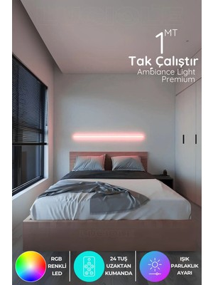 Luciole LED Abajur Çubuk Bar Animasyon Renk Uzaktan Kumanda Absarı