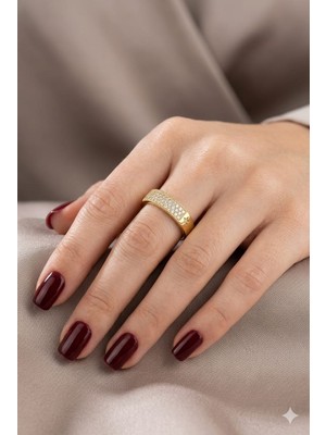 Tılsım Accesories Xupıng Çelik Yüzük Gold 8-Numara