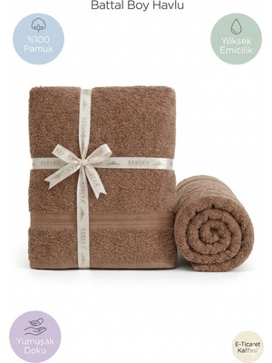 2’li Battal Boy Banyo Havlu Seti - 100% Pamuk 90X170 cm + 50X90 cm Ekstra Yumuşak Emici Havlu