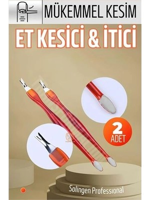 Calperia Ergonomik Tırnak Et Kesici Et Itici 2 Adet Solingen 721310