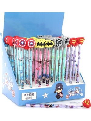 Najmaddin Karışık Kahraman Figürlü Kurşun Kalem Model 3 -Com