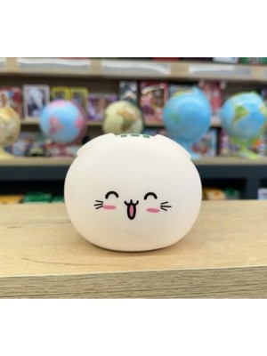 Najmaddin Sevimli Kedi Temalı Dokunmatik Gece Lambası -Com