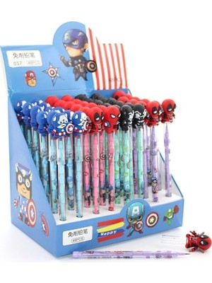 Najmaddin Karışık Kahraman Figürlü Kurşun Kalem Model 2 -Com