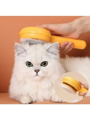 Najmaddin Hamburger Şekilli Otomatik Temizlenen Evcil Hayvan Tarağı -Com