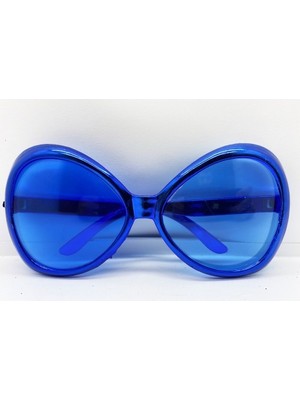 Najmaddin Mavi Renk Yeşilçam Nostalji 80LI Yıllar 90LI Yıllar Parti Gözlüğü 7X16 cm -Com