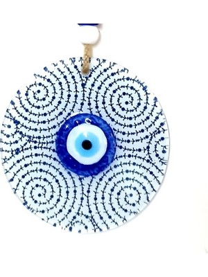 Najmaddin Altın Boynuz Modeli Nazar Füzyon Cam Duvar Dekoru -Com