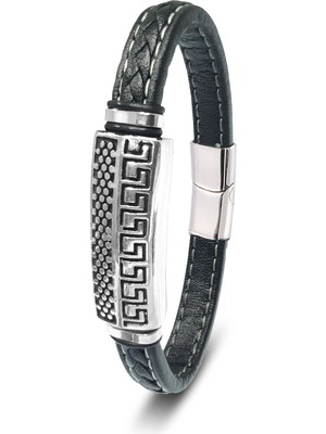 Kuşkaya Ticaret Motif Çelik ve Deri Billeklik