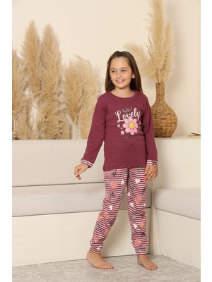 Amora Fancy Clothing Kapitex 8219 Kız Çocuk Uzun Kol Pijama Takımı