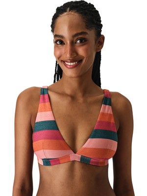 Penti Renkli Devin Deep V Bikini Üstü