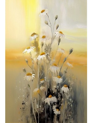 Aden Dijital Dekoratif Çiçek Kanvas Tablo