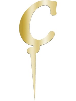 Esranın Dünyası Sarı Renkli Harf Pasta ve Kek Pleksi RSBİJ34-ESRDNS