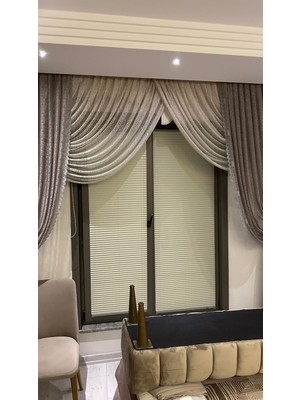 Varol Plise Katlanır Cam Balkon Perdesi - Ofis Perdesi - Mutfak Perdesi - Salon Perdesi