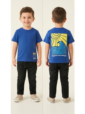 Pançiko Vln Enjoying Baskılı Erkek T-Shirt