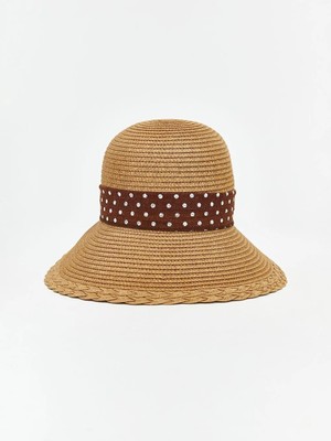 LC Waikiki Kadın Hasır Bucket Şapka  (S6)
