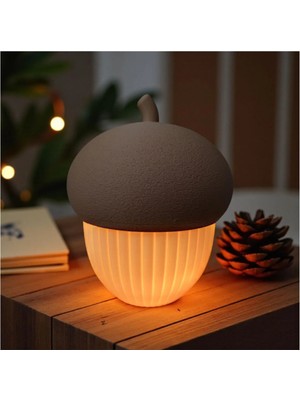 SLM Yivli Meşe Palamudu Kabı (Led Tealight Uyumlu)