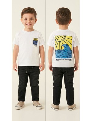 Pançiko Vln Enjoying Baskılı Erkek T-Shirt