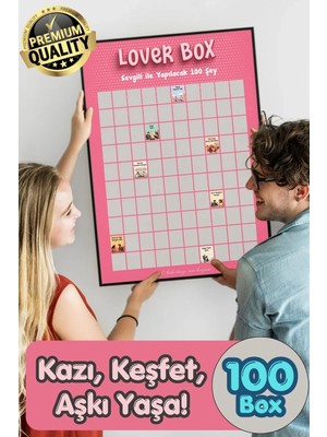 Svein #poster Çiftlere Özel Anı Listesi Romantik Eğlenceli Sevgiliyle Yapılacak 100 Şey Kazı Kazan Posteri