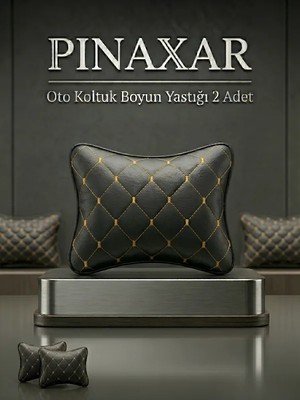 PINAXAR Suzuki Için Uyumlu Oto Yastık Suni Deri Dikişli Model Sarı 2 Adet