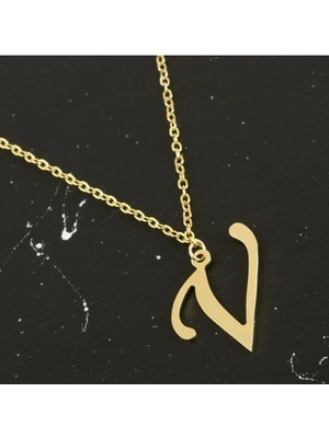 Pileli Store Prinç Harfli Kolye