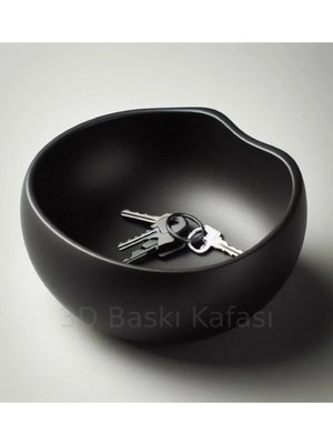 SLM Modern Anahtar ve Madeni Para Kasesi Siyah & Gri