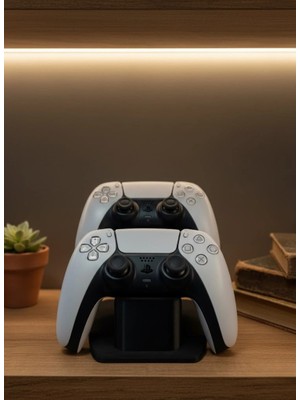 Najmaddin Siyah Ikili Gamepad Tutucu 7X18 cm Oyun Aksesuarı -Com