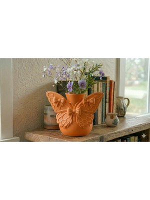 SLM Kelebek Kurdeleli Vazo