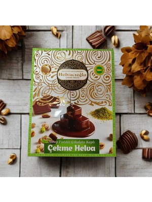 Helvacıoğlu Antep Fıstıklı Çikolata Kaplı Çekme Helva 340GR