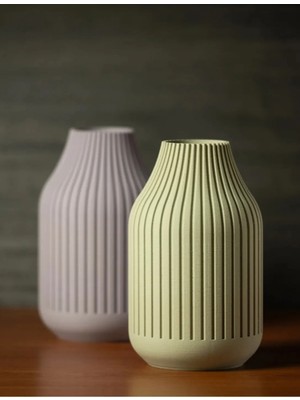 SLM Modern Vazo Siyah & Beyaz & Gri