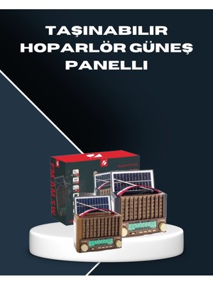 Najmaddin Çok Fonksiyonlu Solar Radyo Bluetooth USB Sd Kartlı Taşınabilir Hoparlör -Com