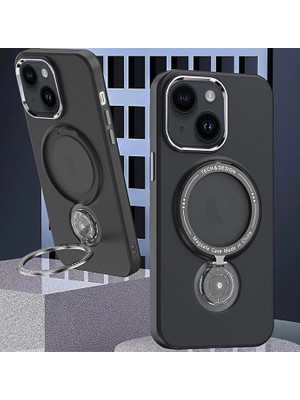 Najmaddin Ally iPhone 14 Plus Için Magsafe Uyumlu Standlı Manyetik Silikon KILIF-(5775) -Com