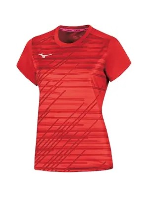 Mizuno Chiba Tee Kadın Tişört Kırmızı