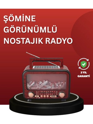 Najmaddin Solar Panelli Alev Işıklı Bluetooth Hoparlör – Çoklu Giriş, Uzun Pil Ömrü -Com