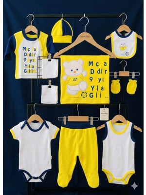 Gürcan Bebe Yeni Doğan Unisex 0n Parça Hastane Çıkış Zıbın Takım