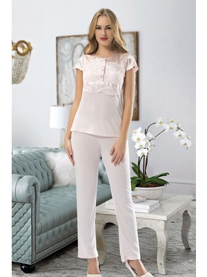 Colezium Pudra Penye Pijama Takımı
