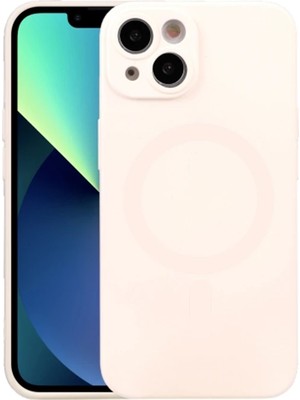 Najmaddin Ally iPhone 14 6.1inç Liquid Silica Magsafe Uyumlu Silikon KILIF-(5775) -Com