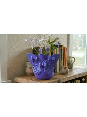 SLM Kelebek Kurdeleli Vazo