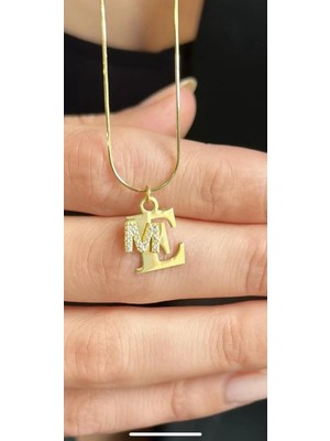 Wind Silver Ithal Zincirli 2 Li Harf Seç 925 Ayar