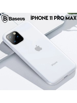 Najmaddin Baseus Jelly Liquid Silica Gel iPhone 11 Pro Max 6.5 Kılıf Şeffaf Sıvı Silikon Kılı