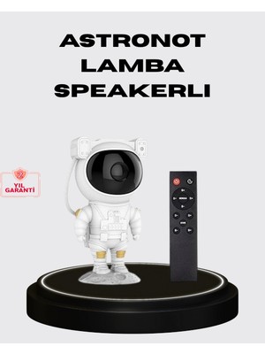 Najmaddin 8 Efektli Astronot Galaxy Projektör Uzaktan Kumandalı LED Gece Lambası -Com