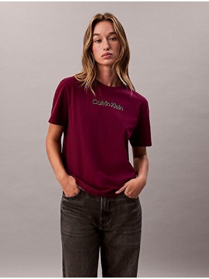 Calvin Klein Kadın Classic Foil T-Shirt