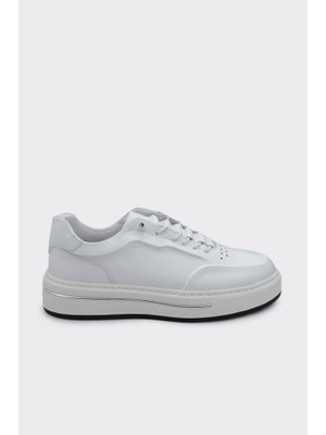Derinet Hakiki Deri Bağcıklı Erkek Sneaker