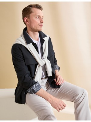 Pierre Cardin Erkek Lacivert Regular Fit Ceket 50324284-VR033