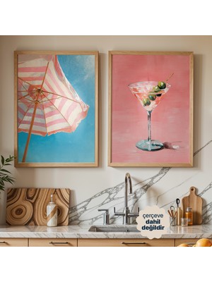 Persona Istanbul Artificial Collection "yaz Rüyası" - Ikili Illüstrasyon Poster Seti (Çerçevesiz)