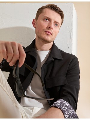 Pierre Cardin Erkek Siyah Regular Fit Ceket 50319590-VR046