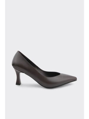 Derinet Topuklu Hakiki Deri Kadın Stiletto