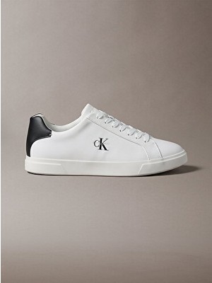 Calvin Klein Erkek Low Cupsole Deri Sneaker