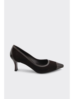 Derinet Hakiki Deri Topuklu Kadın Stiletto