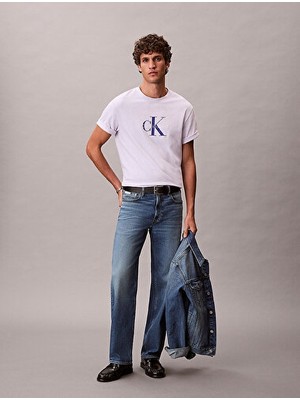 Calvin Klein Erkek Ss Hero Monologo 20's Grafik Detaylı T-Shirt