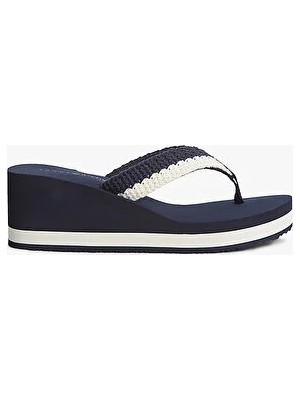 Tommy Hilfiger Th Kadın Scandi Wedge Summer Sandalet