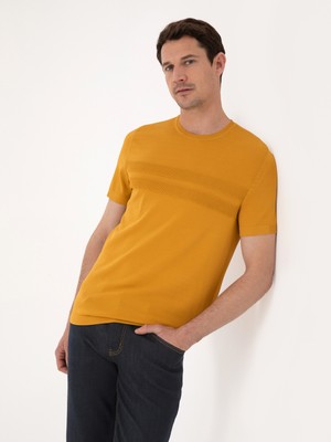 Cacharel Erkek Hardal Slim Fit Kazak 50311875-VR072